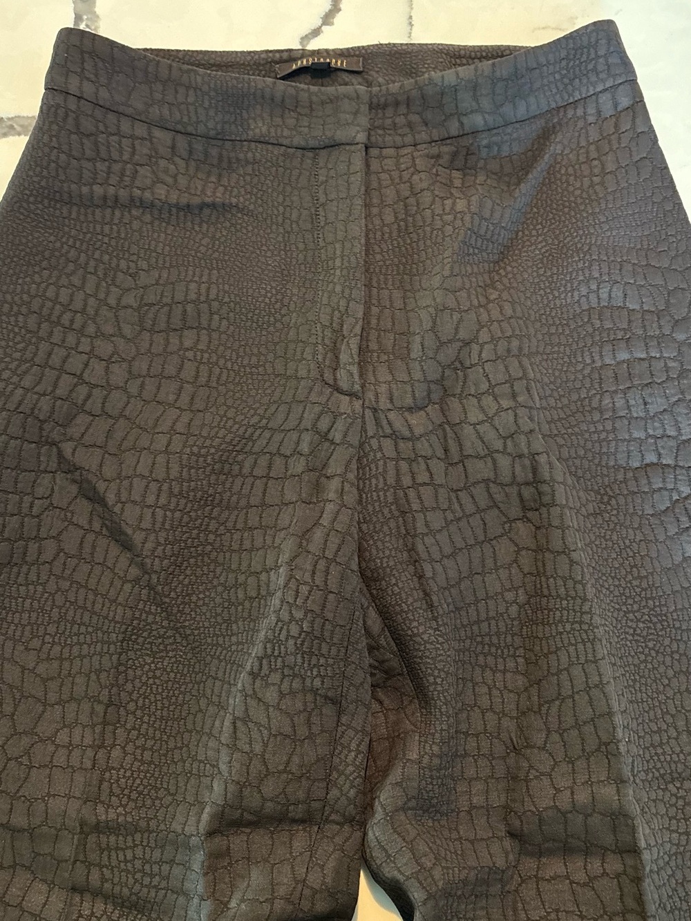 Apostrophe Textured Black Women's Pants